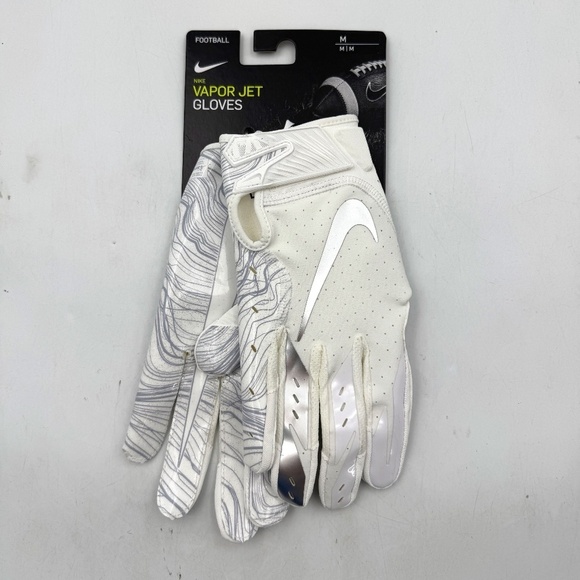 NEW Nike Vapor Jet Football Gloves Medium - Picture 1 of 6